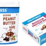 MYFITNESS Peanut Butter & PRO.FITNESS Protein Bar 1.25kg + 6x34g | Pre-Post Workout | Crispy Chocolate & Protein Bars - Fast Shipping to USA & Canada