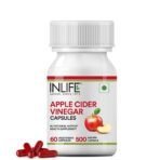 INLIFE Apple Cider Vinegar 500mg - 60 Capsules - Fast Shipping to USA & Canada