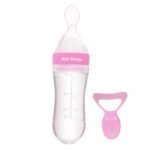 1st Step Squeezy Food Feeder - 90ml (Pink) - Fast Shipping to USA & Canada