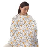 A Baby Cherry - Nursing Cover, Nursing Covers for Feeding Mom, Feeding Cover Breastfeeding Mother, Feeding Cover for mom, Multi-Use, Breathable, 360 Full Privacy (Yellow) - Fast Shipping to USA & Canada
