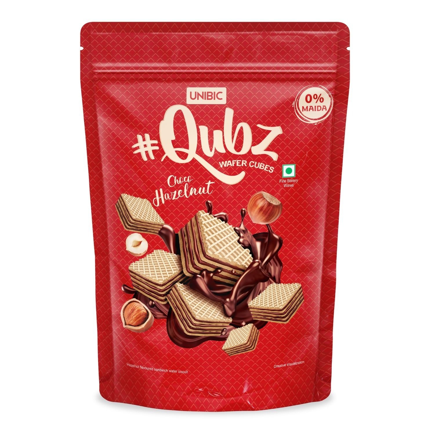 71zrUEqMtJL-1.jpg Unibic QUBZ CHOCO HAZELNUT 120 gram - Fast Shipping to USA & Canada - Image 1