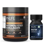 INLIFE Biotin with Collagen 200g - 60 Capsules - Fast Shipping to USA & Canada