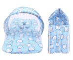Infantbond Born Baby Mattress with Net & Sleeping Bag (Blue) ? Fast Shipping to USA & Canada