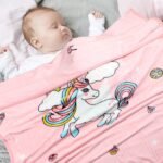 MOM CARE Fleece Winter Blanket for Newborn Baby Super Soft Warm Fluffy Infant Blanket Cozy Single Layered Pack of 1 Pink - Fast Shipping to USA & Canada