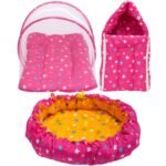 Infantbond Reversible Nest Mattress with Net (Pink) ? Fast Shipping to USA & Canada