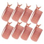 TEMPERIA (8 pcs) Heatless Hair Curler Roller with Clips for Women - Premium Velcro Rollers for Curling Hair - Lightweight and Portable No Heat Hair Curl Tools (Random Colors) - Fast Shipping to USA & Canada