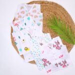 MOM'S HOME Baby Unisex Organic Cotton Muslin Jhabla | Pack of 5 (6?12 Months) - Fast Shipping to USA & Canada