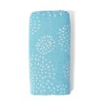 TIDY SLEEP 100% Cotton New Born Baby Muslin Swaddle Wrapper | Newborn Little Finder Soft Blanket for 0-6 Months |Pack of 1|100 cm x 100 cm (Blue Puff) - Fast Shipping to USA & Canada