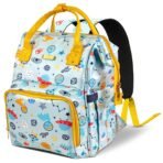 StarAndDaisy Diaper Bag for Mothers for Travel/Diaper Bags for Mom with Multiple Pockets, Baby Bag for Mother Travel 26L Capacity with 3 Double Insulated Pockets- Dinosaur Print - Fast Shipping to USA & Canada