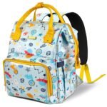 StarAndDaisy Diaper Bag for Mothers for Travel/Diaper Bags for Mom with Multiple Pockets, Baby Bag for Mother Travel 26L Capacity with 3 Double Insulated Pockets- Dinosaur Print - Fast Shipping to USA & Canada