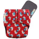 1st Step Bamboo Charcoal Reusable, Adjustable Diaper With Bamboo Charcoal Liner (Red) - Fast Shipping to USA & Canada