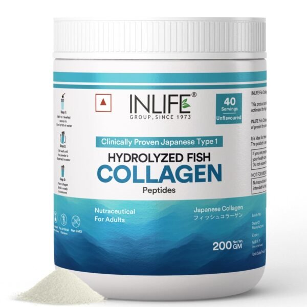 INLIFE Japanese Marine Collagen Powder - Unflavored - Fast Shipping to USA & Canada