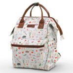 StarAndDaisy Baby Diaper Bag for Mother Travel/Diaper Bags for Mother for Travel with Laptop Pocket, Multi Compartments, Insulated Bottle Pockets, Waterproof, Ultra soft fabric - Nature Print - Fast Shipping to USA & Canada