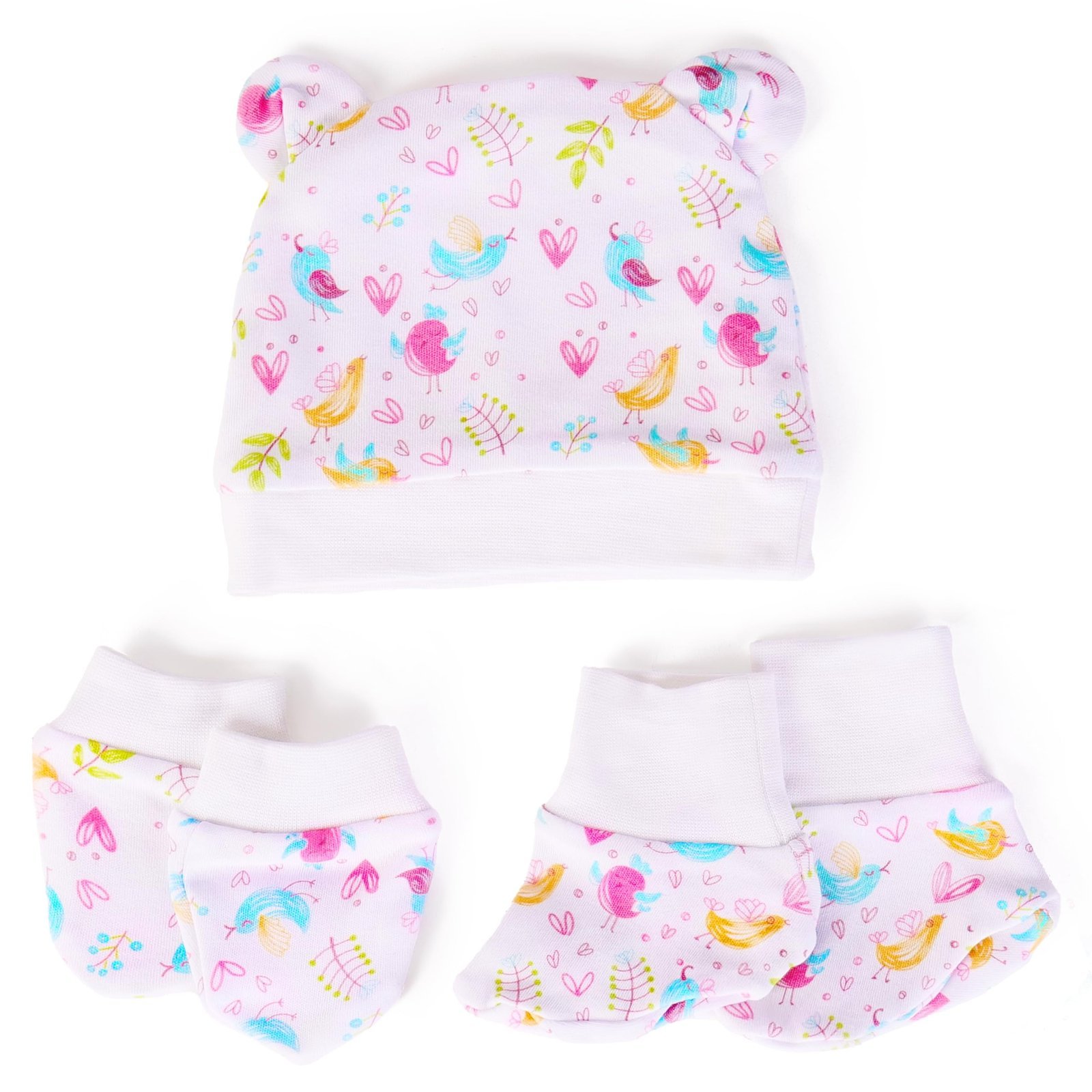 81HKpuk9N1L-1.jpg a baby cherry 100% Organic Cotton Baby Caps for Born 0-3 Months | Cap Mittens and Booties Set for New Born Baby | Soft & Comfortable Unisex Baby Accessories for Boys & Girls - Fast Shipping to USA & Canada - Image 1