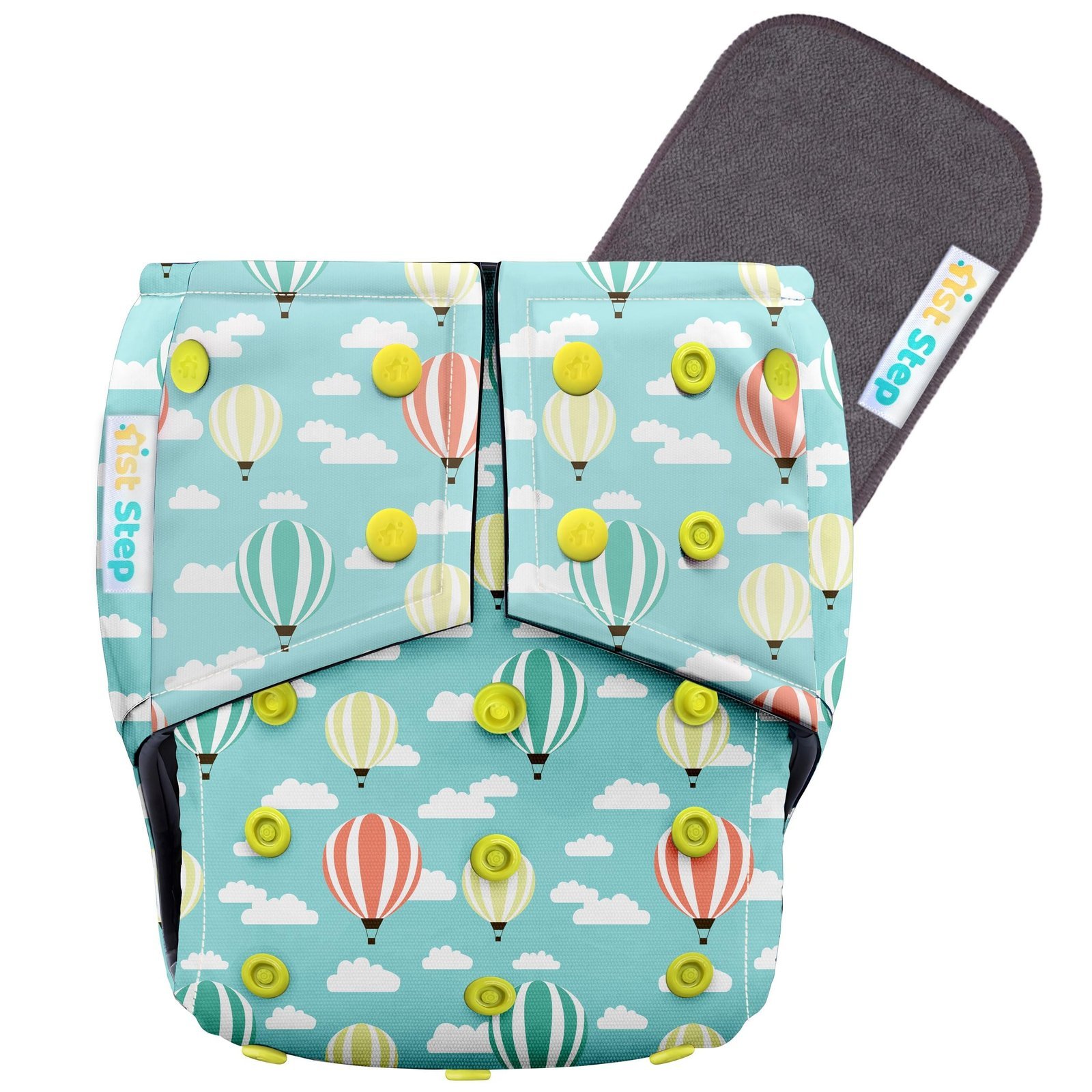 81IHm5jJFiL-1.jpg 1st Step Reusable Baby Diaper Pants (5?18kg) | Washable Cloth Diaper with Bamboo Insert | 300+ Uses | Adjustable Fit with Snap Buttons | High Absorbency, Quick Dry, Leak-Proof & Stain Resistant - Fast Shipping to USA & Canada - Image 1