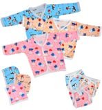 First Kick Unisex-Child Cotton Printed Presents Summer Wear Baby Clothes 5Pcs Sets Baby Cotton/Summer Suit Infant Clothes First Gift for, Multi - Fast Shipping to USA & Canada