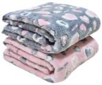First Kick Baby Blankets New Born Crib Printed Sheet Blanket for Baby Boys and Baby Girls, L 100 cm x B 75 cm, Pack of 2 Pc. - Fast Shipping to USA & Canada