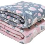 First Kick Baby Blankets New Born Crib Printed Sheet Blanket for Baby Boys and Baby Girls, L 100 cm x B 75 cm, Pack of 2 Pc. - Fast Shipping to USA & Canada