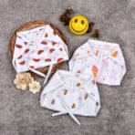 Mom's Home Baby Muslin 6 Layer Nappies Combo -WaterMelon, Ice-Cream, Bee Pack of 3 (0-3 Months) - Fast Shipping to USA & Canada
