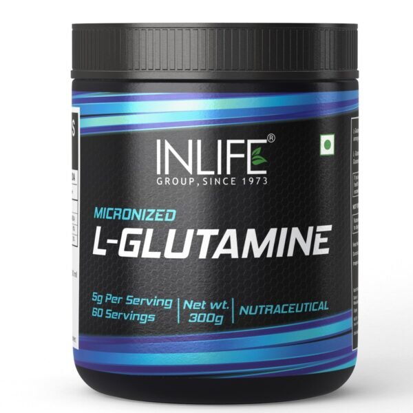 INLIFE L Glutamine Powder 300g - 60 Servings - Fast Shipping to USA & Canada