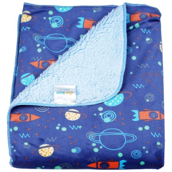 1ST STEP Printed Fleece Blanket (Space) - Fast Shipping to USA & Canada