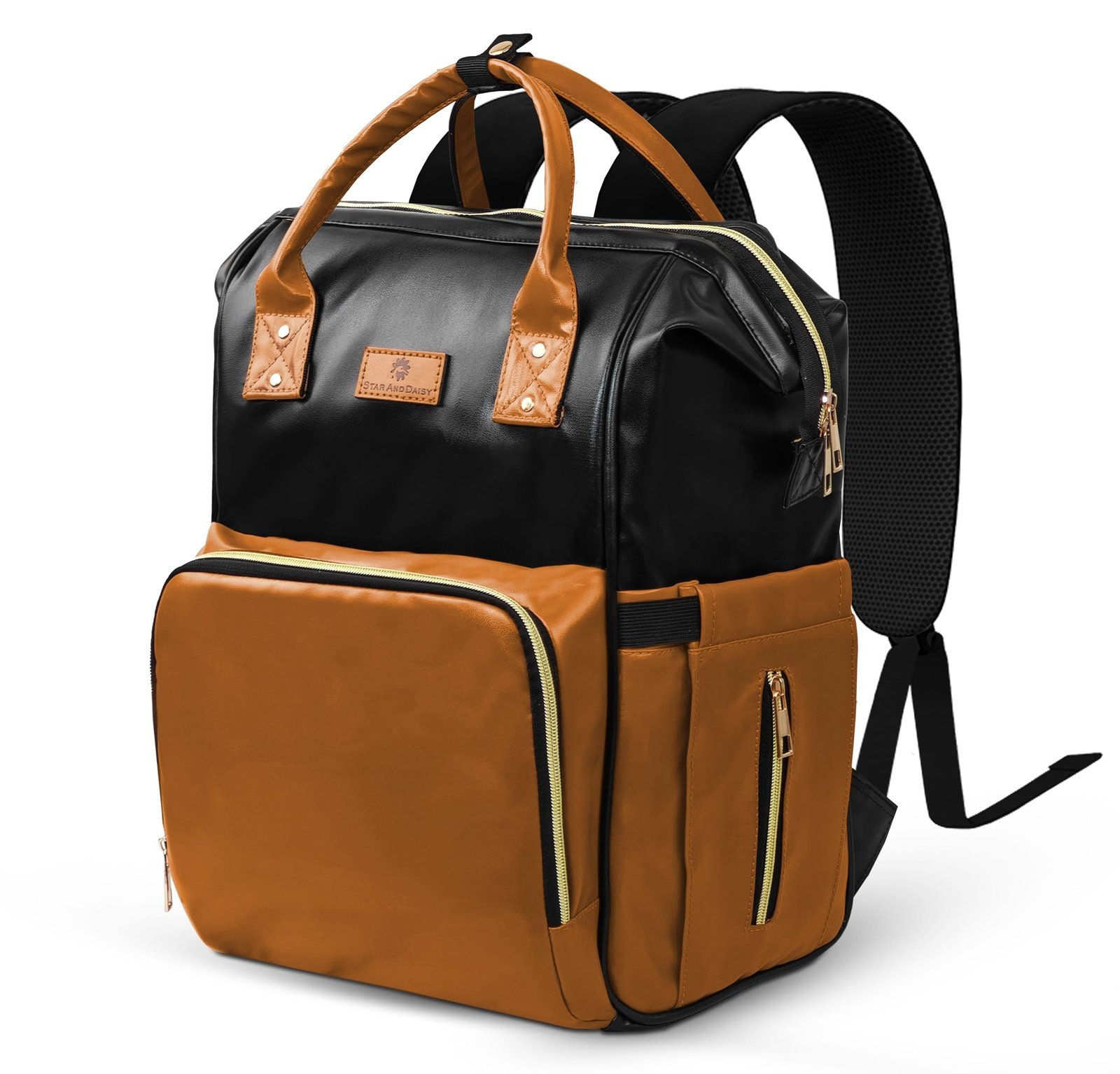 81PkSpsmh-L-1.jpg StarAndDaisy Baby Bag for Mother Travel/Diaper Bag with Insulated Baby Bottle Pocket/Diaper Bag for Mothers for Travel with Multi Compartments, Waterproof Diaper Bags for Mom, 24lt capacity - Fast Shipping to USA & Canada - Image 1