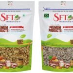 SFT Walnut Kernels Broken (Akhrot Giri) [raw,Grade - 8 Pieces] 1 Kg & Sunflower Whole Seeds 1 Kg - Fast Shipping to USA & Canada