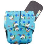 1st Step Reusable Baby Diaper Pants (5?18kg) | Washable Cloth Diaper with Bamboo Insert | 300+ Uses | Adjustable Fit with Snap Buttons | High Absorbency, Quick Dry, Leak-Proof & Stain Resistant - Fast Shipping to USA & Canada