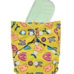 First Kick Reusable Cloth Diaper with Quick Dry UltraThin pads|Freesize, washable Diapers for baby 0-3 Yrs|Stay Dry & Lasts up to 3Hrs|Trim Fitting|Pack of 1 (1 shell + 1 Pad) - Fast Shipping to USA & Canada