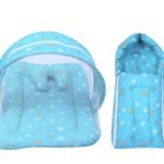 Infantbond Baby Mattress with Net & Sleeping Bag (Blue Star) ? Fast Shipping to USA & Canada