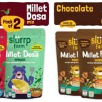 Slurrp Farm Chocolate Pancake Mix 3x150g + Millet Dosa Mix 2x150g | Fast Shipping USA & Canada