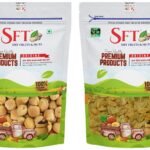 SFT Dried Apricot Organic (Khumani) (Grade - Big Size) 1Kg & Raisins Afghani Green Handpicked (Kishmish) Seedless , Dry Grapes 1kg - Fast Shipping to USA & Canada