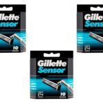 Gillette Mens Sensor Cartridges 10 Count (3 Pack) - Fast Shipping to USA & Canada