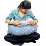 Infantbond Feeding Pillow with Detachable Cover (Crown Grey) ? Fast Shipping to USA & Canada