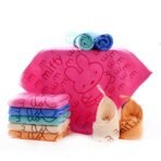 MOM CARE Microfiber Microfibre Face Towels For Babies Extra Soft/Quick Dry/Strong Water Absorbent For Kids, Boys And Girls Pack Of 3Multi Color L-30Cm X B-30Cm, 350 TC - Fast Shipping to USA & Canada