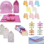 Infantbond 56-in-1 Newborn Combo Gift Set (Pink Star Baby Girl) ? Fast Shipping to USA & Canada