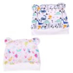 a baby cherry 100% Organic Cotton Newborn Baby Caps 0-3 Months | Soft & Comfortable | Cotton Cap for Baby | Newborn Cap for Baby Boy & Girl Set of 2 Multicolour - Fast Shipping to USA & Canada