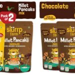 Slurrp Farm Pancake Mix Combo | Banana Choco-Chip & Chocolate | Pack of 3x150g | Fast Shipping USA & Canada
