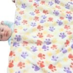 First Kick Baby Blankets New Born Crib Printed Sheet Blanket for Baby Boys and Baby Girls, L 100 cm x B 75 cm, Pack of 2 Pc. - Fast Shipping to USA & Canada