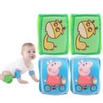 MOM CARE Baby Knee & Elbow Pad For Crawling Toddlers, Infant, Girl, Boys, Safety Protector Comfortable Cap For Leg And Hand Ideal For 12-24 Months Babies.(set of 2 pair) Random colors - Fast Shipping to USA & Canada