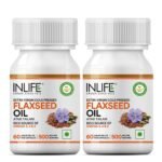 INLIFE Flaxseed Oil Omega 3-6-9 500mg - 60 Capsules - Fast Shipping to USA & Canada