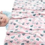 First Kick Baby Blankets New Born Crib Printed Sheet Blanket for Baby Boys and Baby Girls, L 100 cm x B 75 cm, Pack of 2 Pc. - Fast Shipping to USA & Canada