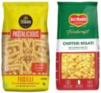 DiSano Pastalicious 100% Durum Wheat Fusilli Pasta, 1kg & Del Monte Food Craft Elbow Pasta, 1kg - Fast Shipping to USA & Canada