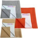First Kick Waterproof Baby Bed Protector/Mattress Cotton Dry Sheet (70cm X 50 cm) for Born Baby/Kids- (Beige,Grey,Rust) - Small, Pack of 3 - Fast Shipping to USA & Canada