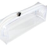 MOM CARE Transparent Pencil Pouch, School Pencil Box with Zipper, Students Pencil case Large Capacity, Makeup Pouch, Stationery Bag for Students Girls Adults Office Transparent - Fast Shipping to USA & Canada