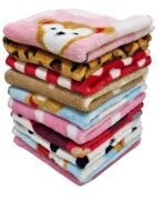 First Kick Microfiber Coral Fleece Baby Face Towels, Soft and Absorbent Wash Clothes for Newborns, Infants and Toddlers, Gentle on Delicate Skin for Face Hands and Body, 10x10 Inch (10 Pcs) - Fast Shipping to USA & Canada