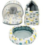 Infantbond Reversible Nest Mattress with Net (Gray Spiral) ? Fast Shipping to USA & Canada