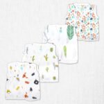 1st Step Side Knot Type 100% Muslin Jhabla (Small (0-3 Months)) - Fast Shipping to USA & Canada