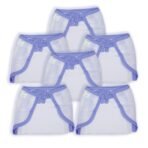 1st Step Washable and 100% Cotton Nappies (White & Blue, New Born) - Fast Shipping to USA & Canada