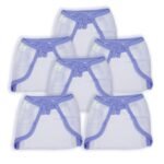 1st Step Washable and 100% Cotton Nappies (White & Blue, Small) - Fast Shipping to USA & Canada